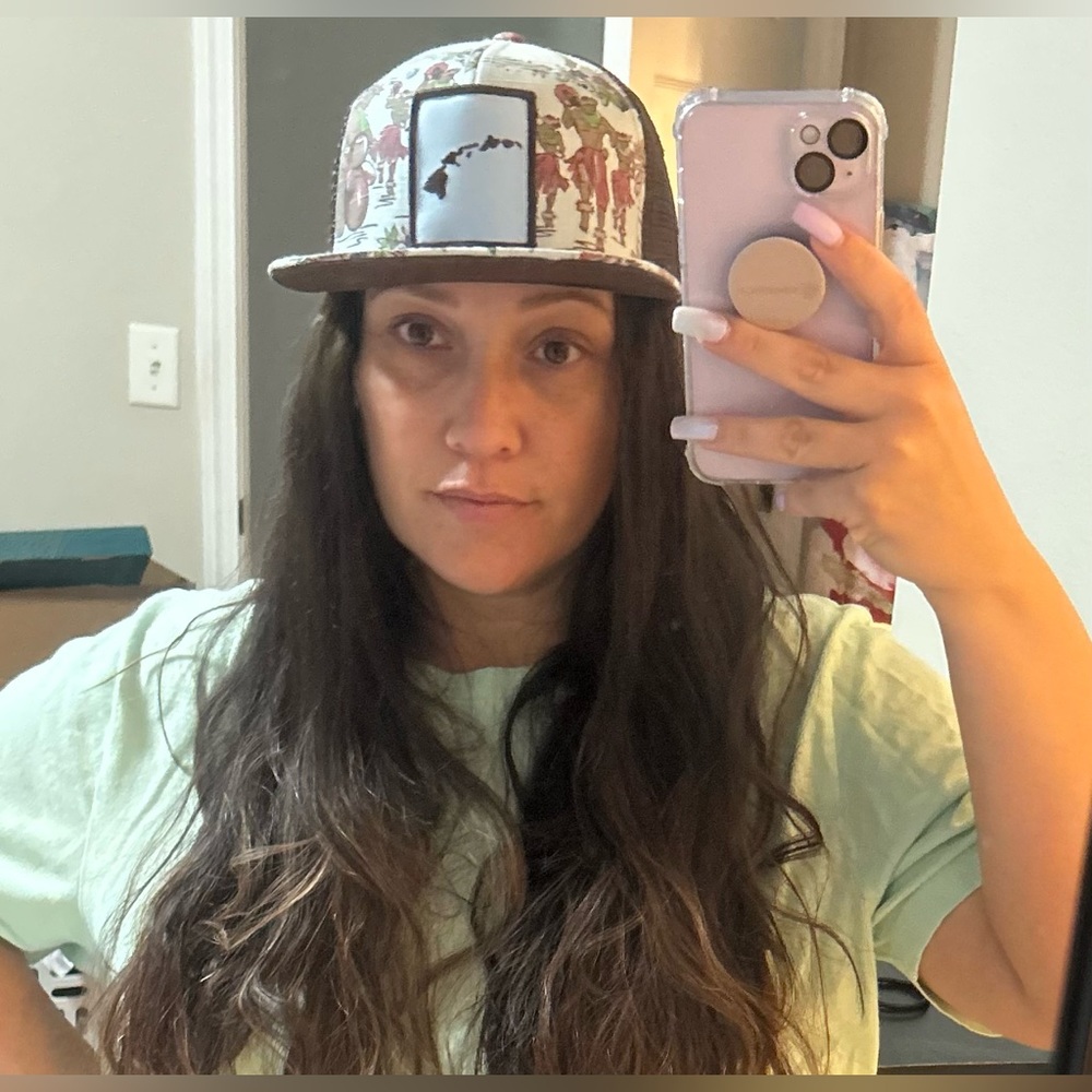 Dorfman Pacific Co. Hawaii Hat brown& light blue/green flat bill snap back - Picture 9 of 9